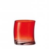 Set 6 bicchieri vetro Leonardo Swing rosso