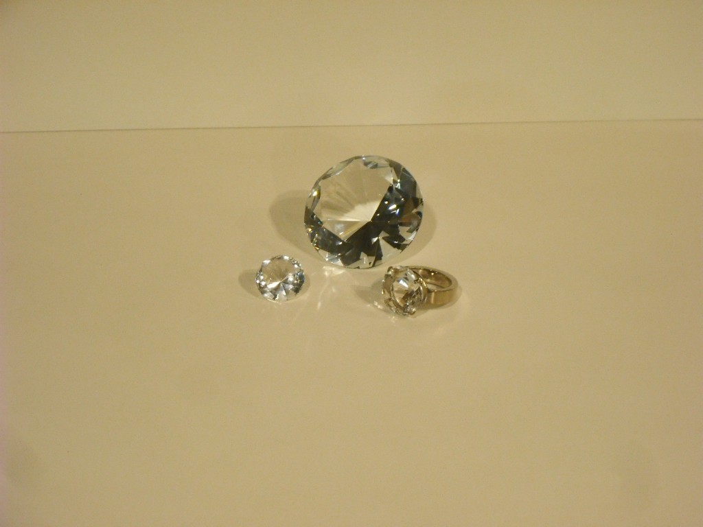 Diamante cristallo trasparente d.4 Oak