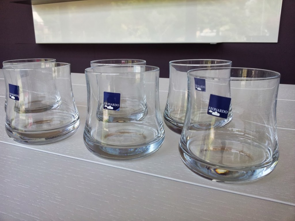 Set 6 bicchieri vetro Leonardo Mondo