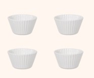 Set 4 mini Cupcake Dolcemente Bianco Bitossi