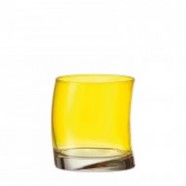 Bicchiere vetro Leonardo Swing giallo
